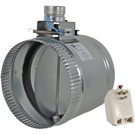 Suncourt 8" Fully Adjustable Motorized Airflow Control Damper - Normally Open ZO208